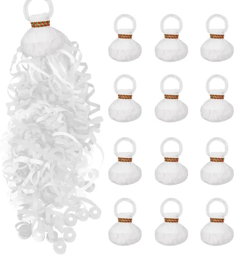 Vista 10 de 12 paquetes de poppers de confeti sin desorden, poppers de serpentinas de graduación, poppers de fiesta para lanzar a mano, petardos de papel mágico