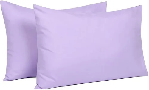 Vista 16 de Juego de 2 fundas de almohada de viaje de 12 x 16 pulgadas, 500 hilos, algodón egipcio, con cierre de cremallera, 100% algodón egipcio