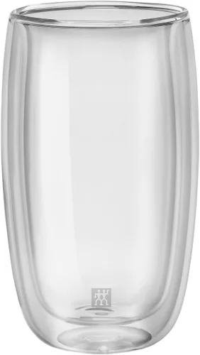 Vista 5 de Zwilling 39500-214 - Juego de 2 vasos de vidrio de doble pared, 14.1 fl oz (13.9 fl oz), resistente al calor, construcción de doble pared, vasos