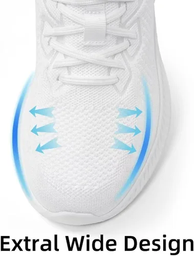 Vista 2 de Akk Zapatos deportivos para caminar para hombre, para correr, tenis para entrenamiento, atletismo, gimnasio, sin cordones, cómodos, transpirables