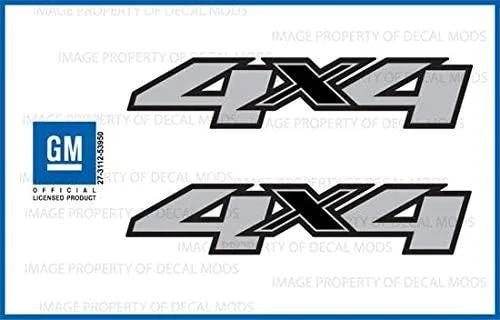 Vista 2 de Adhesivo de repuesto 4x4 para Chevy Silverado (2007-2013) lado de cama 1500 2500 HD (juego de 2) - F