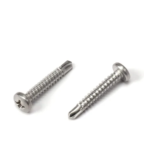 Vista 17 de THE CIMPLE CO Tornillo autoroscante de cabeza combinada #8, 1 pulgada de longitud, acero inoxidable 410 con cabeza hexagonal y Phillips, tornillo