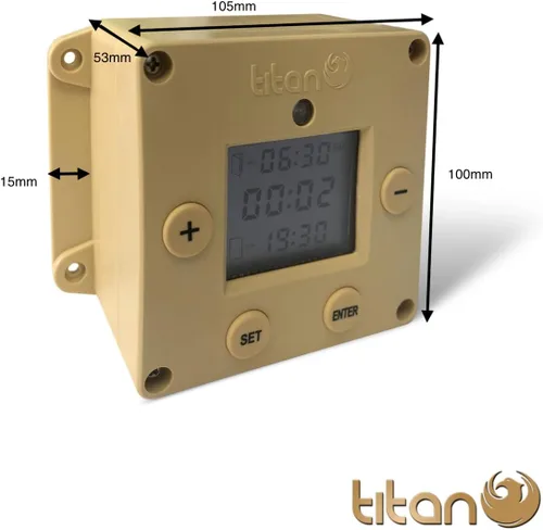 Vista 4 de Sensor de luz de cubo y temporizador Abridor de puerta de gallinero