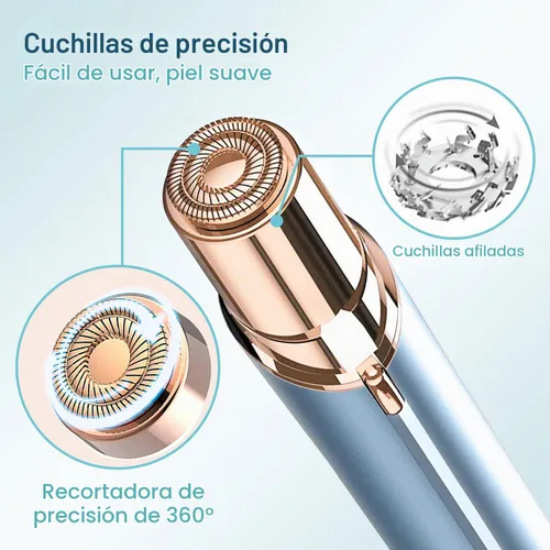 Vista 5 de Cabezales de repuesto de generación 2 para herramienta de depilación táctil de acabado impecable para mujeres, cuchillas de doble anillo