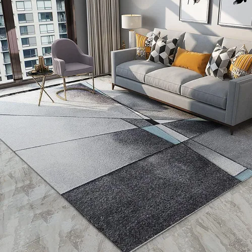 Vista 7 de Alfombra abstracta moderna para sala de estar, lavable a máquina, para dormitorio, 2.6 x 3.9 pies