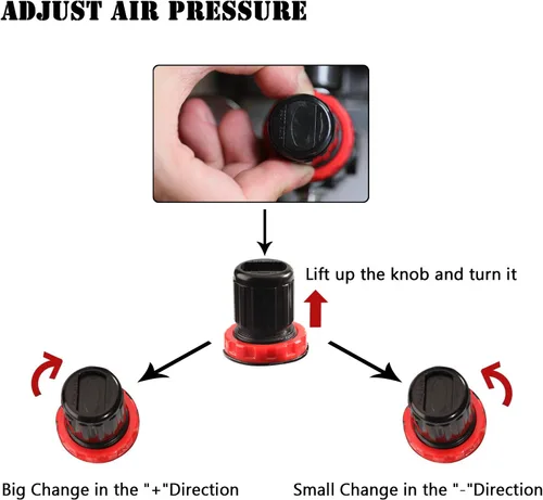 Vista 5 de SAGUD Compresor de aerógrafo Regulador de presión de aire Mini filtro en línea Aceite Trampa de agua humedad con adaptador de aerógrafo, ajuste