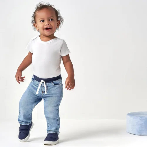 Vista 3 de Gerber Baby Toddler Rib Waist Stretch Denim Skinny Jeans