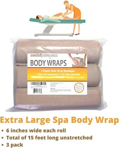 Vista 6 de Neutripure Body Wrap Support - Vendajes elásticos - Lavable y extra ancho (paquete de 3)
