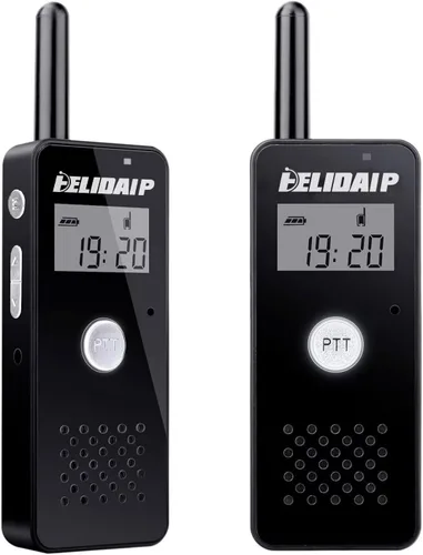Vista 11 de T-M1 Super Mini Walkie Talkie para adultos, radios portátiles de dos vías con auricular, pequeña radio de 2 vías para restaurante, lugar de trabajo