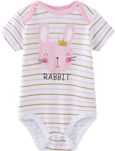 Vista 15 de Kiddiezoom Body unisex de manga corta para bebé, paquete de 5