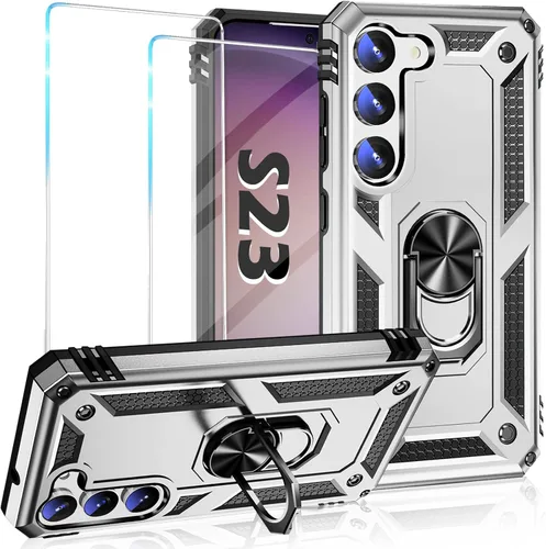 Vista 27 de Funda para Samsung Galaxy S21 5G resistente con protector de pantalla integrado, armadura dura, funda anticaída militar para Samsung S21 5G 6.2 2021