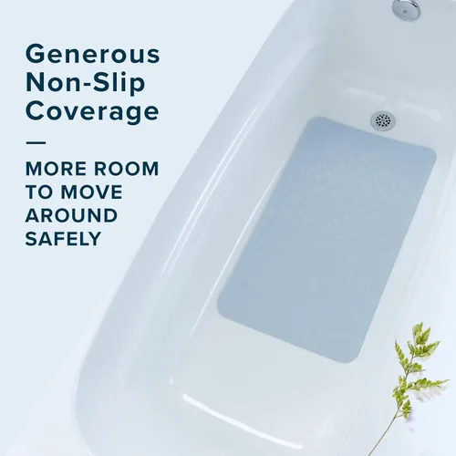Vista 2 de SlipX Solutions Tapete de seguridad de goma grande y duradero de 27 x 15 pulgadas, siéntete seguro y seguro en tu baño o ducha, textura