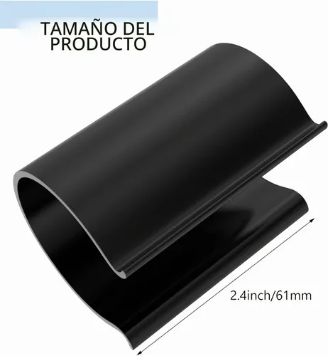 Vista 2 de Jetec 16 clips negros para cubierta de piscina para tubería de PVC de 1-1/2 pulgadas