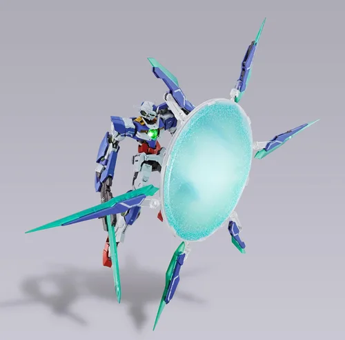 Vista 8 de Bandai Traje móvil Gundam 57535-Metal Build 00 Qan T, multicolor, 19258