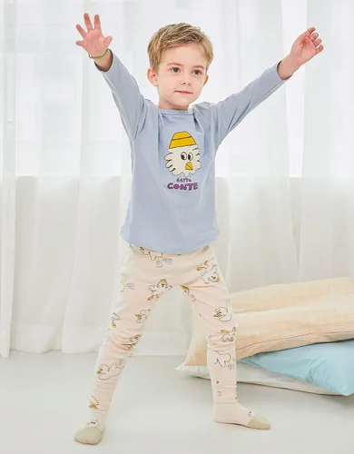 Vista 3 de MILKMILE LOLO 2T-15Y Toddler Kids Babyboys Babygirls Boys Girls Unisex 100% Cotton Colorful Allover Longsleeve Outfitsets