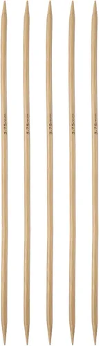 Vista 14 de Harfington - 5 piezas de agujas de tejer de bambú de doble punta, tamaño US 1 (2.25 mm), carbonizadas, 7.9 pulgadas (20 cm) rectas para tejer a