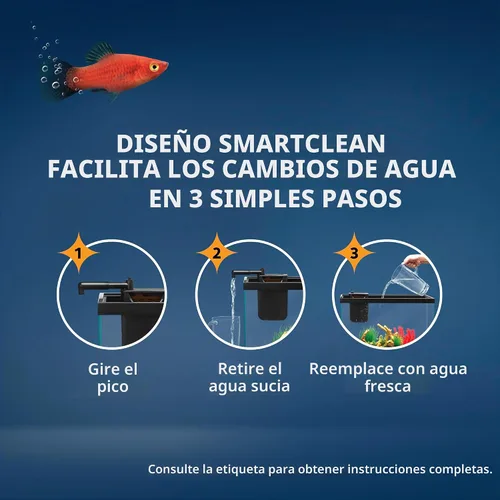 Vista 7 de Filtro interno Aqueon QuietFlow con tecnología SmartClean, extra pequeño