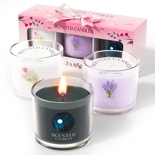 Vista 21 de CHILLFLAME Velas perfumadas de regalo para mujer, juego de regalo de velas para ella, 6 velas votivas perfumadas, regalos de cumpleaños