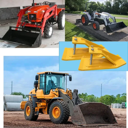 Vista 5 de 2 protectores de cubo de tractor amarillo, protector de borde, tuercas y pernos de doble bloqueo, protector antideslizante para accesorios de cubo