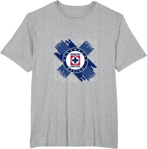 Vista 26 de Camiseta con logotipo de CAZ, Azul / Patchwork, S