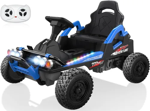Vista 7 de 24V Ride On Toys for Big Kids 3-12, Enhanced Metal Frame, 150 Lbs, Blue