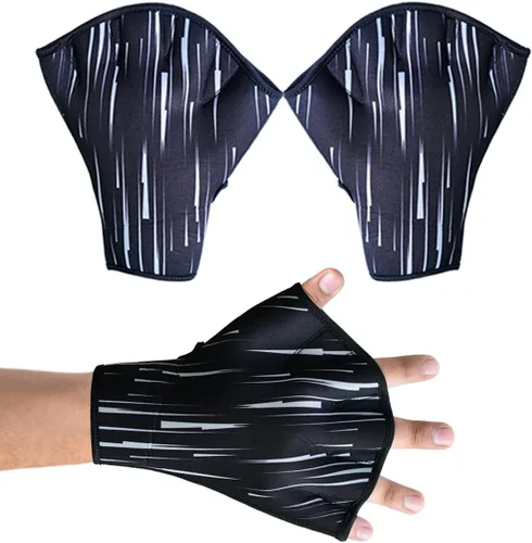Vista 7 de Swimming Gloves Aquatic Swim Training Glove Neoprene Webbed Fitness and Water Aerobics Resistance Gloves for Men Women Children