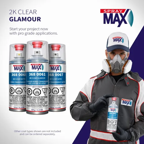 Vista 10 de USC Spraymax 2K Aerosol Transparente Glamour De Alto Brillo