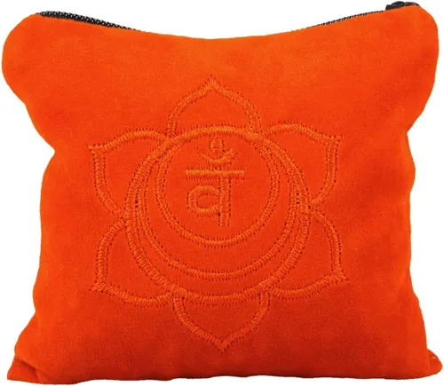 Vista 6 de SUNYIK Paquete de 2 almohadas de cristal de citrino y amatista, sacro y cristal de chakra del tercer ojo para curar Reiki, 0.5 libras / paquete