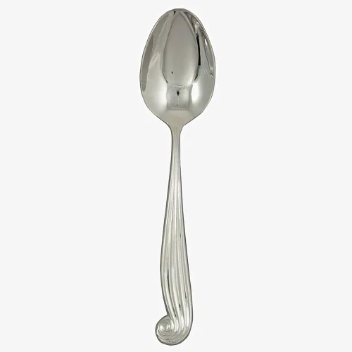 Vista 2 de Ginkgo International LaMer - Juego de cubiertos de 42 piezas con acabado de espejo inoxidable 18/10, servicio para 8 Plus 2 piezas