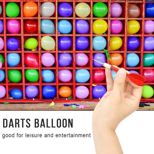 Vista 2 de OOTSR El juego de globos de dardos incluye 500 globos y 10 dardos más bomba, emocionante juego al aire libre para adultos, el mejor carnaval, fiesta