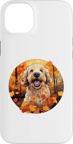 Vista 15 de Goldendoodle Autumn Funny Dog Fall Case for iPhone 17
