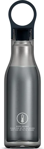 Vista 2 de Joseph Joseph Recarga Reuse Repeat 2-Piece Sipp Travel Mug & 16.9 fl oz Loop Hot Cold Bottle Set - Azul