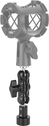 Vista 4 de CAMVATE - Soporte de micrófono con cabeza esférica con adaptador macho y hembra de 5/8 "-27