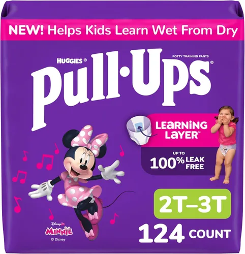 Vista 14 de Pull-Ups Pantalones de entrenamiento para ir al baño para niñas, Talla 2T-3T Ropa interior de entrenamiento (16-34 libras), 23