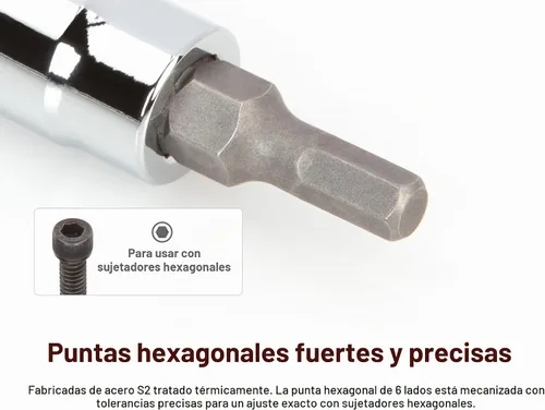 Vista 2 de TEKTON Juego de llaves hexagonales, 10 piezas SHB90105