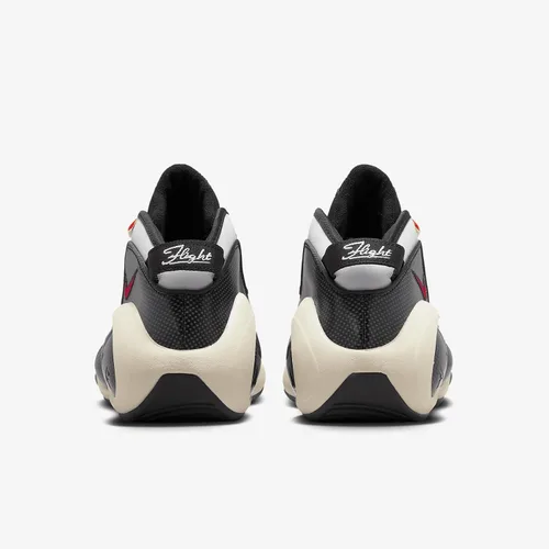 Vista 6 de Nike Zapatillas de baloncesto Zoom Flight 95 para hombre, Blanco/Naranja Total/Leche de Coco/Rojo Universitario