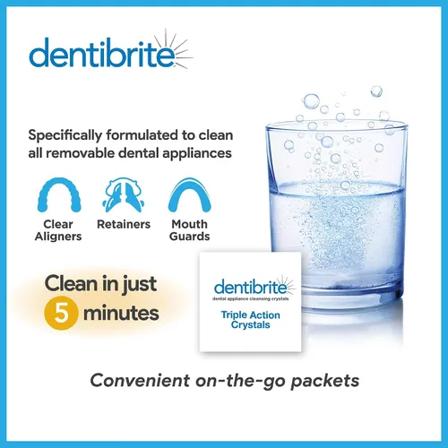 Vista 3 de Limpiador de cristales para aparatos dentales extraíbles Invisalign, alineadores, retenedores, guardias, dentaduras, bandejas/alineadores, removedor