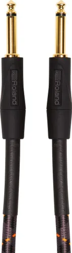 Vista 6 de Roland Gold Series Cable de instrumento, conector angulado/en ángulo de 1/4 pulgadas, 1 pie