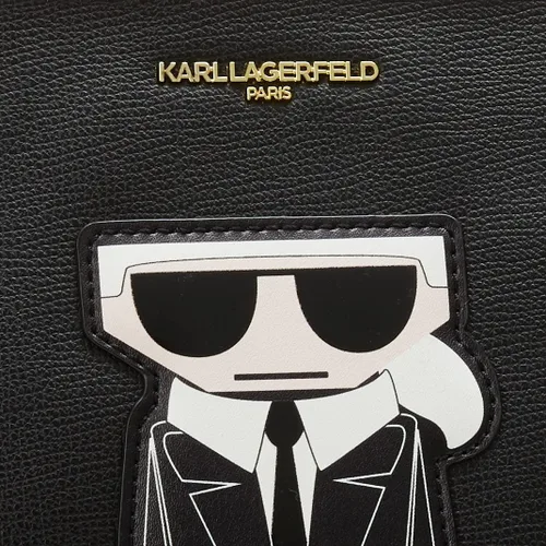 Vista 3 de Karl Lagerfeld Paris Maybelle - Bolso bandolera para mujer, color negro multicolor, talla única de EE. UU, Blk Multi