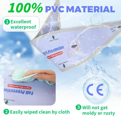 Vista 6 de Cinturón de seguridad para silla de ducha para ancianos/discapacitados, cinturón de seguridad universal antideslizante para ducha para evitar