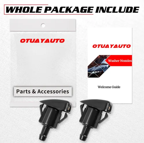 Vista 6 de OTUAYAUTO Boquillas para limpiaparabrisas delantero – Repuesto para Toyota Corolla 99-08, Toyota Camry 97-01, Toyota Tacoma 05-10, Toyota Echo 00-05