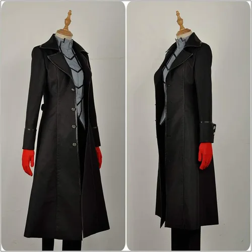 Vista 3 de Tai'an Liuzhen Building Joker Kurusu Akira Hero - Chaqueta de disfraz de cosplay para hombre, camisa y pantalones