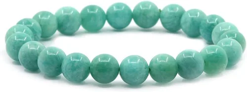 Vista 33 de Justinstones Pulsera elástica de cuentas redondas de 0.315 in con gemas semipreciosas, unisex, 7 pulgadas