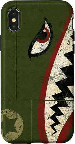 Vista 5 de WWII P-40 Fighter Plane Shark Mouth Warbird Nose Art Case for iPhone 17