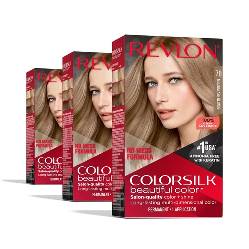 Vista 7 de Revlon Colorsilk Beautiful Color - Tinte permanente para el cabello, versión antigua, rubio sol ultra claro 03 (paquete de 3)
