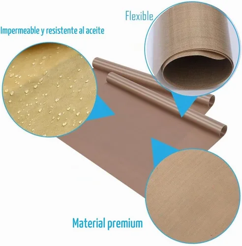 Vista 4 de Selizo Paquete de 10 láminas de teflón de PTFE para prensa de calor de 16 x 24 pulgadas, antiadherente, resistente al calor