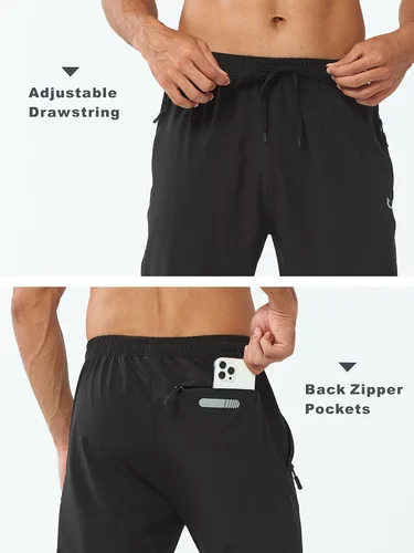 Vista 5 de NORTHYARD Men's Athletic Running Joggers Workout Gym Pants Lightweight Jogging Pants Open Hem Sweatpants