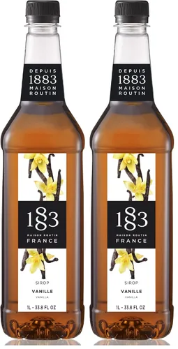 Vista 66 de 1883 Jarabe de Amaretto para bebidas, fabricado en Francia, botella de plástico de 1 litro