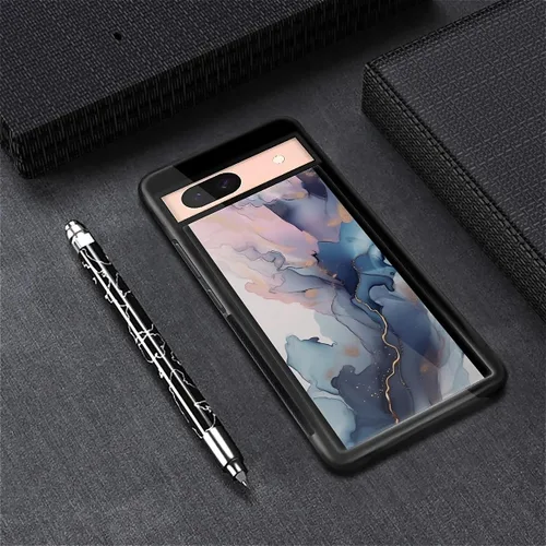 Vista 643 de Compatible con Google Pixel 4A 5G Mobile Case Creative Acrylic Panel trasero Silicona Protección Grip especialmente diseñado para Google Pixel 4A 5G