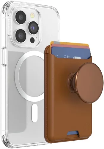 Vista 17 de PopSockets Softgoods - Cartera de teléfono con agarre expandible y anillo adaptador para MagSafe, soporte para tarjetas de teléfono, compatible